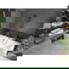 Mexen Cube rechteckige Badewanne 180 x 80 cm mit Verkleidung und 1-flügeliger Duschwand 90 cm, transparent, schwarz - 550518080?