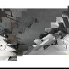 Mexen Cube baignoire rectangulaire 180 x 80 cm avec habillage et paroi de douche à 1 volet 90 cm, motif noir - 550518080X950900?