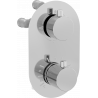 Mexen Kai Thermostat-Wannenduscharmatur 3-Wege, Chrom - 77602-00