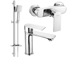 Mexen Royo DQ45 dušikomplekt, kroom - 72204DQ45-00