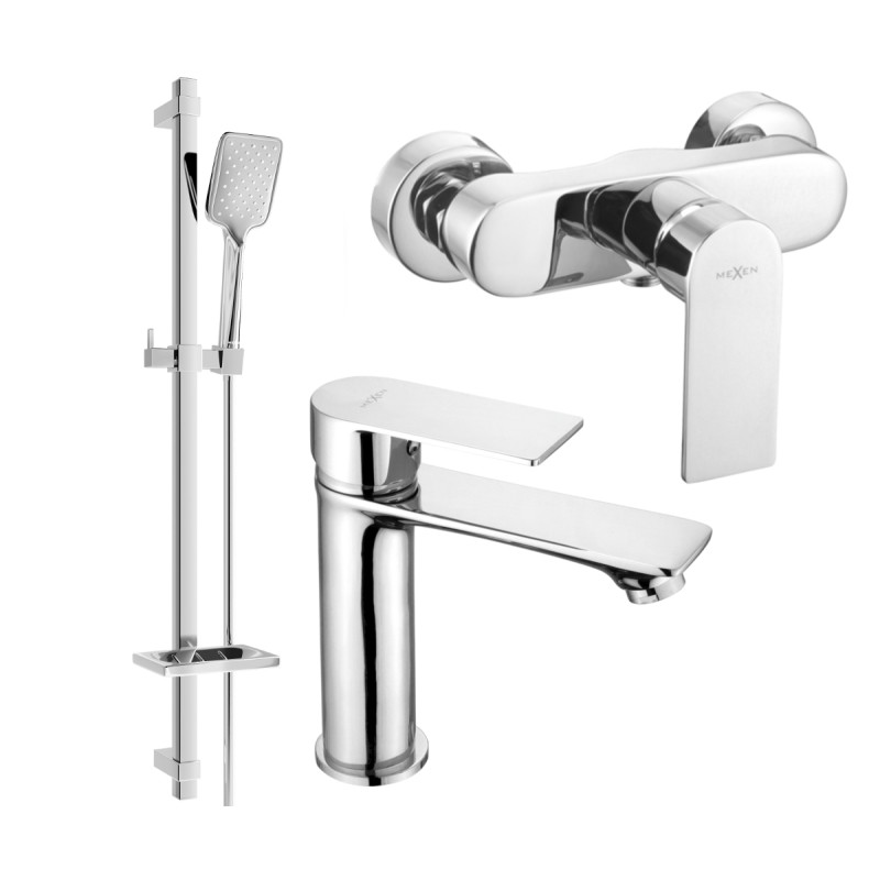 Mexen Royo DQ62 dušikomplekt, kroom - 72204DQ62-00
