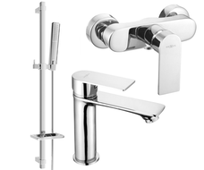 Mexen Royo DQ72 Duschset, Chrom - 72204DQ72-00