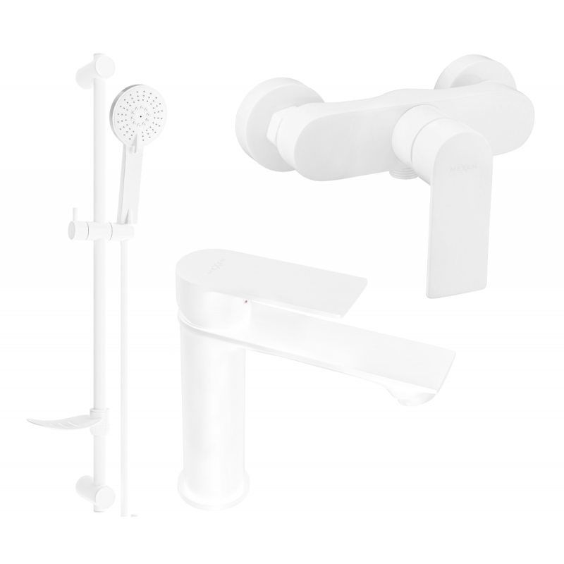 Mexen Royo DF40 douche set, wit - 72204DF40-20