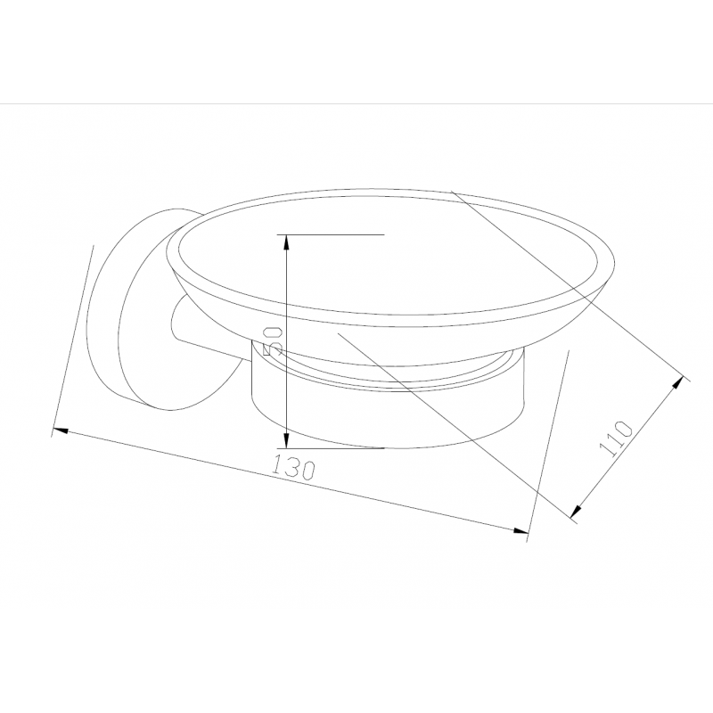 Mexen Loft ραφιέρα, χρώμιο - 7012639-00