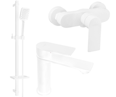 Mexen Royo DQ62 set za tuširanje, bijeli - 72204DQ62-20