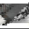Mexen Cubik baignoire rectangulaire 150 x 70 cm avec habillage et paroi de douche à 1 volet 50 cm, motif noir - 550315070X95050?