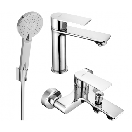 Mexen Royo R40 zestaw wannowy, chrom - 72203R40-00