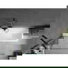 Mexen Cubik rechthoekig bad 150 x 70 cm met ombouw en 1-vleugelige scherm 90 cm, transparant, zwart - 550315070X9509000070