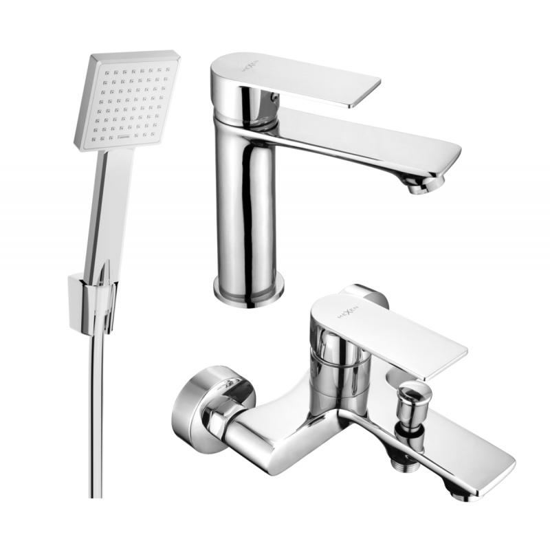 Mexen Royo R45 Bath Set, Chrome - 72203R45-00