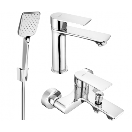 Mexen Royo R62 kylpyammeen setti, kromi - 72203R62-00