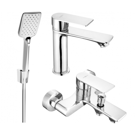 Mexen Royo R62 zestaw wannowy, chrom - 72203R62-00