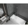 Mexen Cubik baignoire rectangulaire 160 x 70 cm avec tablier et paroi 1-battant 90 cm, transparent, chromé - 550316070X95090000?