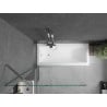 Mexen Cubik baignoire rectangulaire 160 x 70 cm avec tablier et paroi 1-battant 90 cm, transparent, chromé - 550316070X95090000?