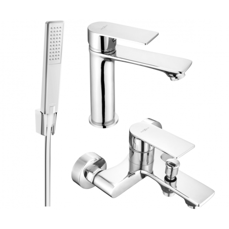 Mexen Royo R72 Bath Set, Chrome - 72203R72-00