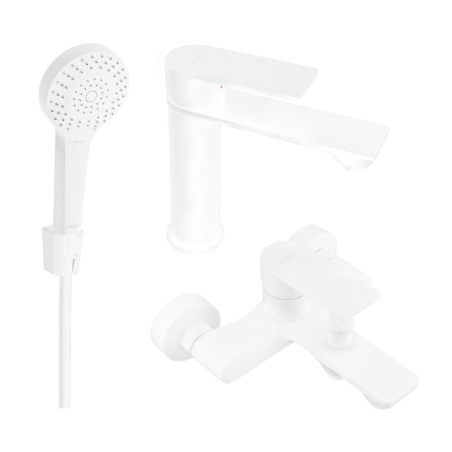 Mexen Royo R05 bathtub set, white - 72203R05-20