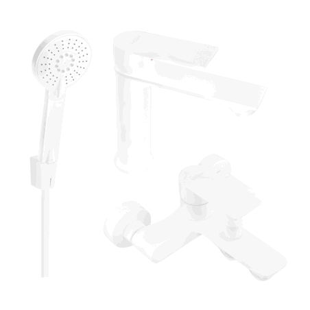 Mexen Royo R40 Badewannen-Set, weiß - 72203R40-20