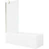 Mexen Cubik baignoire rectangulaire 170 x 70 cm avec habillage et paravent monobloc 80 cm, transparent, doré - 550317070X950800?