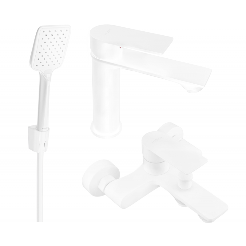 Mexen Royo R62 bath set, white - 72203R62-20