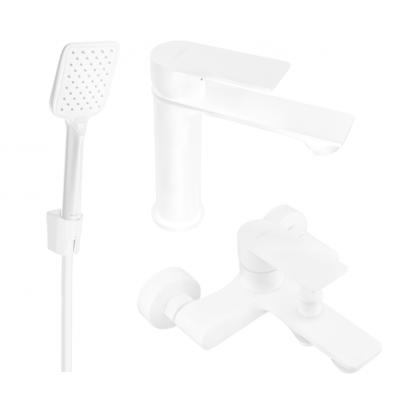 Mexen Royo R62 juego de baño, blanco - 72203R62-20