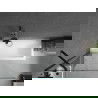 Mexen Cubik rechthoekig bad 170 x 70 cm met bekleding en 1-vleugelig scherm 100 cm, transparant, zwart - 550317070X9510000070