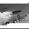 Mexen Cubik rechteckige Badewanne 170 x 70 cm mit Verkleidung und 1-flügeliger Duschwand 100 cm, schwarzes Muster - 550317070X9?