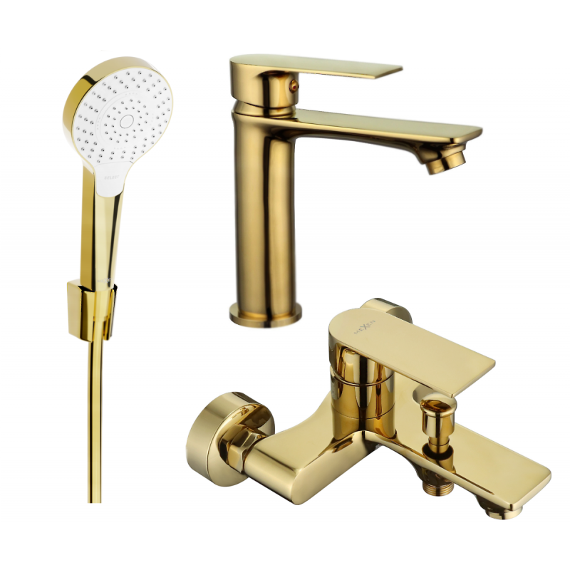 Mexen Royo R05 badkarset, guld - 72203R05-50