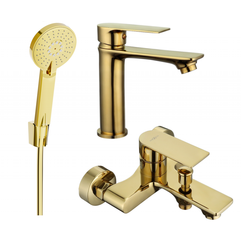 Mexen Royo R40 badkuipset, goud - 72203R40-50