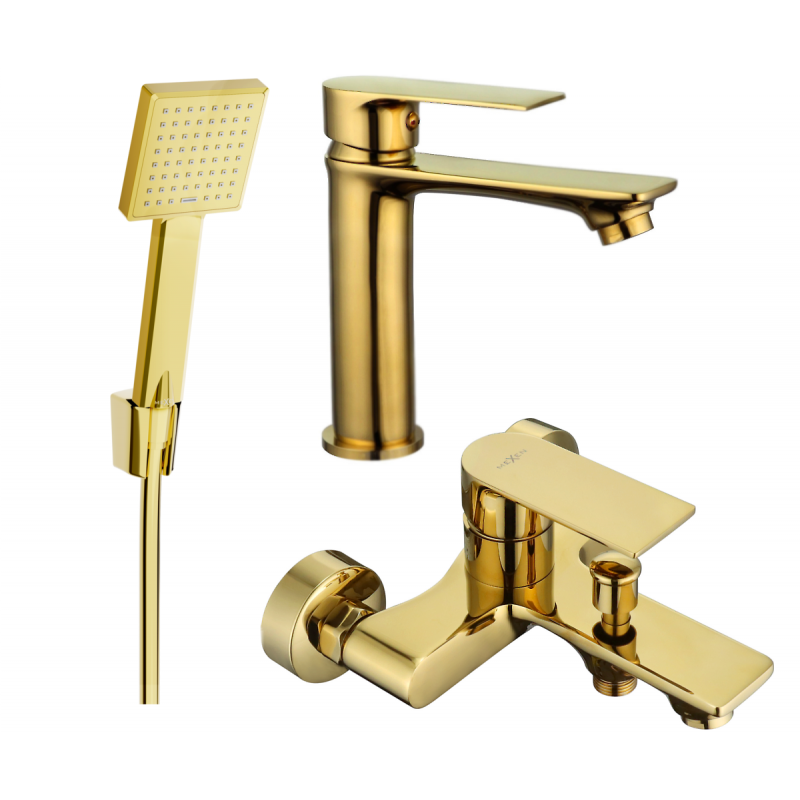 Mexen Royo R45 bath set, gold - 72203R45-50
