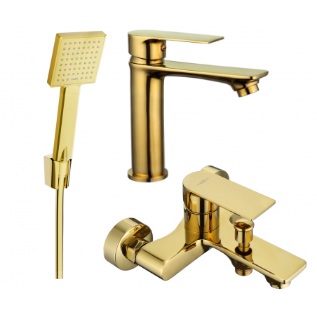 Mexen Royo R45 Bathtub Set, Gold - 72203R45-50