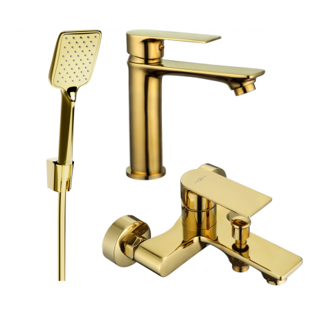 Mexen Royo R62 badkaruppsättning, guld - 72203R62-50