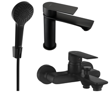 Mexen Royo R05 Wannenset, schwarz - 72203R05-70