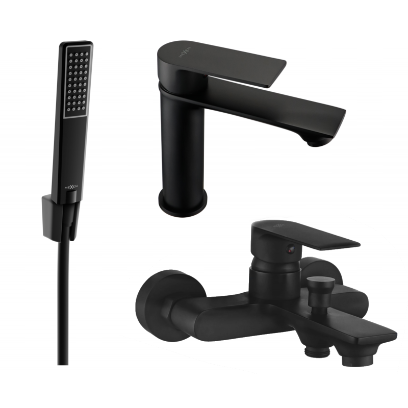 Mexen Royo R72 ensemble de bain, noir - 72203R72-70