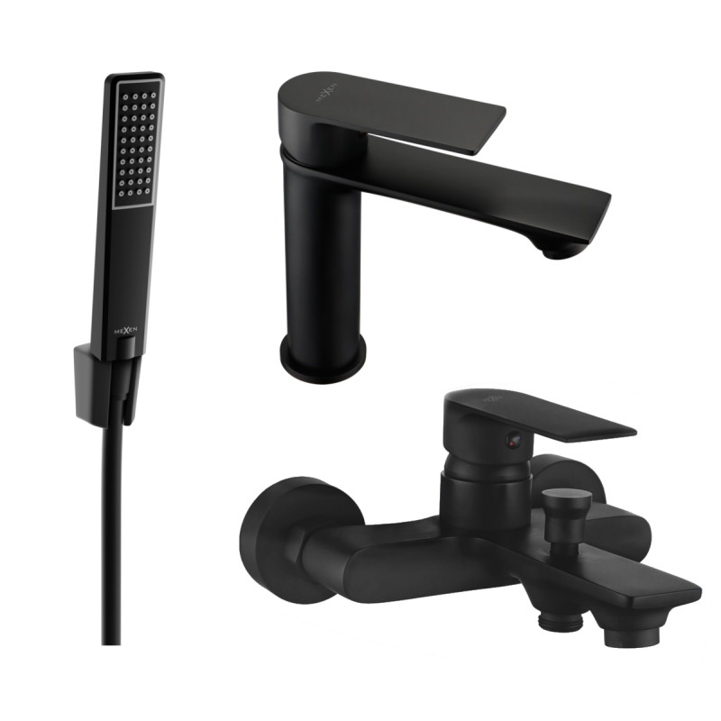 Mexen Royo R72 vannitarvete komplekt, must - 72203R72-70