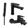 Mexen Royo R72 conjunto de bañera, negro - 72203R72-70