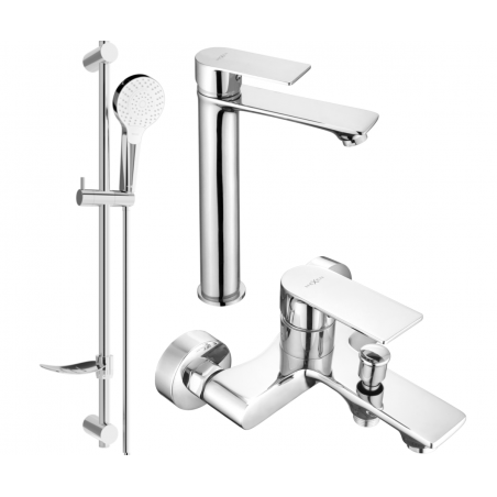 Mexen Royo DF05 ensemble de bain, chrome - 72213DF05-00