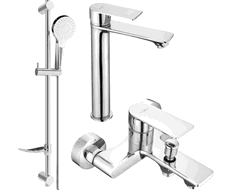 Mexen Royo DF05 ensemble de bain, chrome - 72213DF05-00