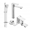 Mexen Royo DQ62 vannikomplekt, kroom - 72213DQ62-00