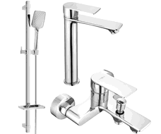 Mexen Royo DQ62 ensemble de bain, chrome - 72213DQ62-00