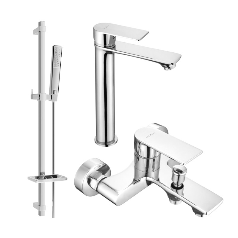 Mexen Royo DQ72 bathtub set, chrome - 72213DQ72-00