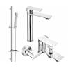 Mexen Royo DQ72 ensemble de bain, chrome - 72213DQ72-00
