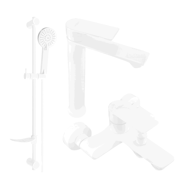 Mexen Royo DF40 Badewannenset, weiß - 72213DF40-20