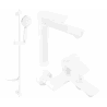 Mexen Royo DF40 bath set, white - 72213DF40-20
