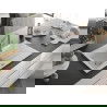 Mexen Cesar granieten spoelbak 1-kompartment met afdruiprek en Flora keukenkraan, wit - 6514-20-670401-06