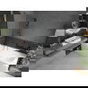 Mexen Vega rechthoekig bad 160 x 70 cm met ombouw en 1-delige scherm 60 cm, transparant, zwart - 550116070X9506000070