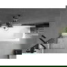 Mexen Vega rechthoekig bad 160 x 70 cm met ombouw en 1-delige scherm 60 cm, transparant, zwart - 550116070X9506000070