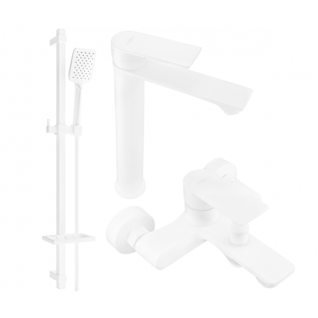 Mexen Royo DQ62 set da bagno, bianco - 72213DQ62-20
