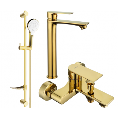 Mexen Royo DF05 conjunto de bañera, dorado - 72213DF05-50
