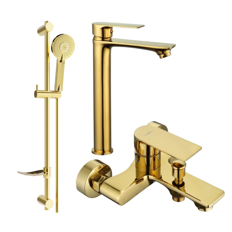 Mexen Royo DF40 Bathtub Set, Gold - 72213DF40-50