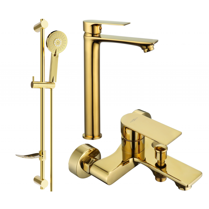 Mexen Royo DF40 conjunto para bañera, dorado - 72213DF40-50