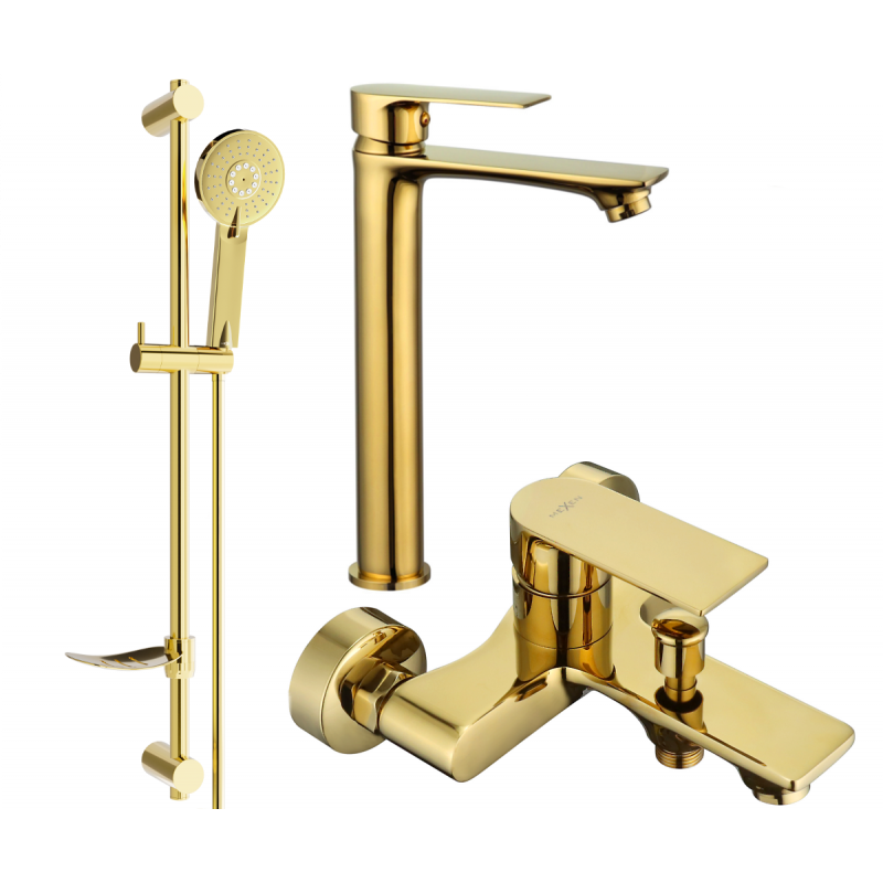 Mexen Royo DF40 ensemble pour baignoire, doré - 72213DF40-50